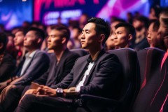 王校长现身S15英雄联盟比赛现场，电竞投资人专注观赛WBG战队表现